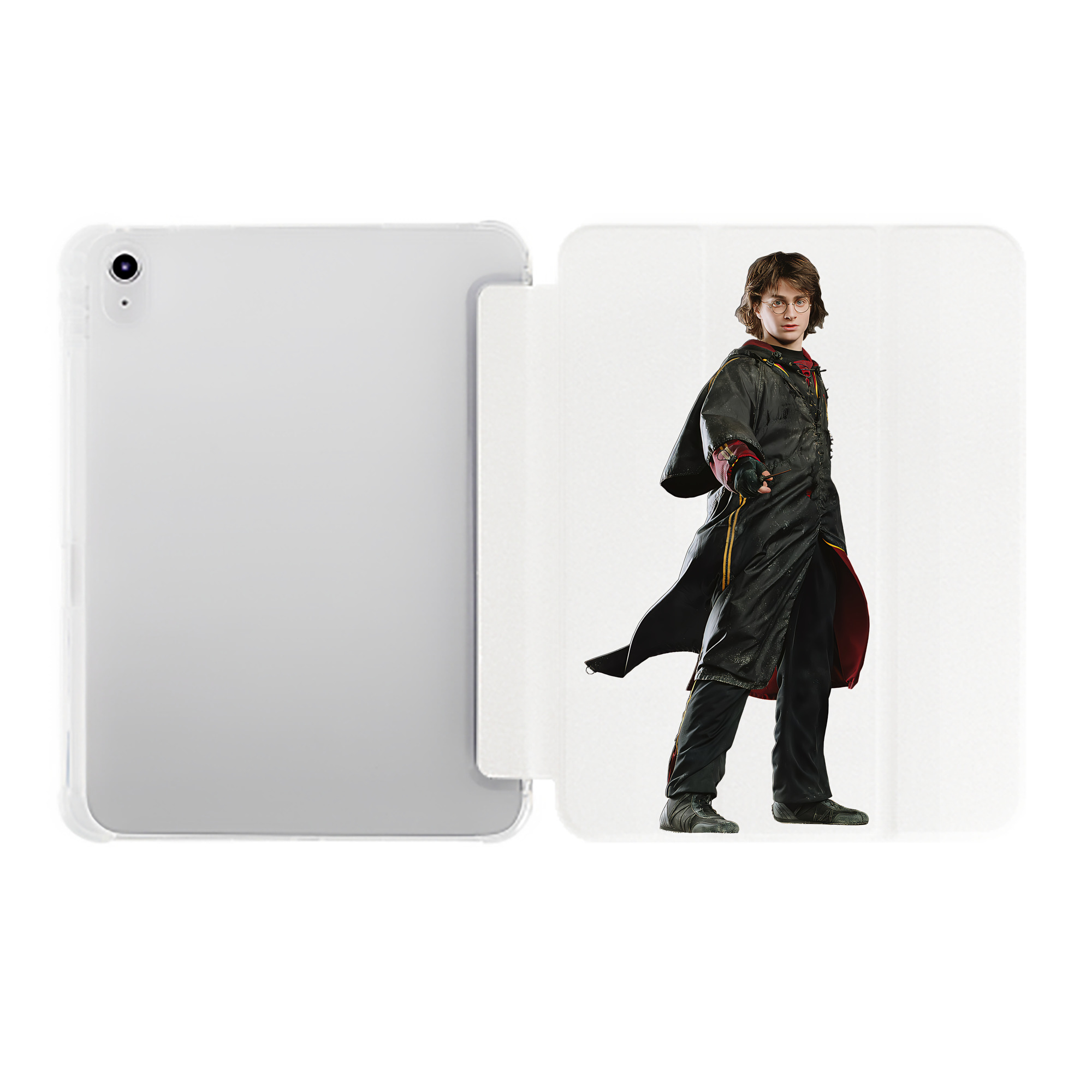 （画像用） Harry Potter ハリー・ポッターシリーズ IPad ケース ペン収納付き 三つ折りスタンド PUレザー×シリコン 対応機種9.5/10.5/10.9インチ
